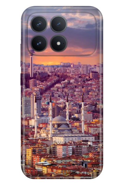 Cekuonline Poco F8 Pro 6.59" Case Decorative Silicone Printed Cover Ankara