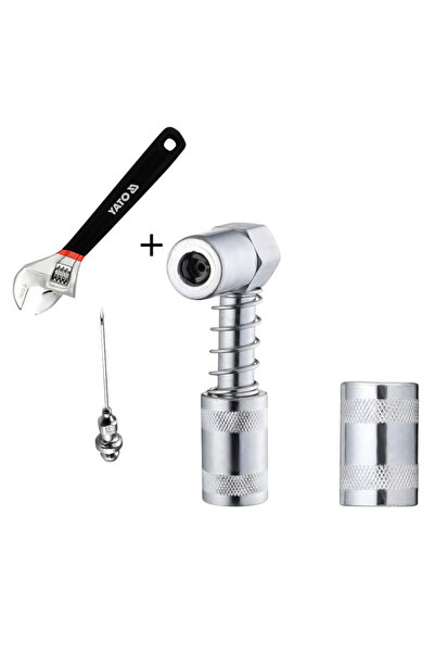 OEM Cupla cot la 90°, L parte fixa 7.5 cm si 3.4cm cotul + ac gresor + cheie ...