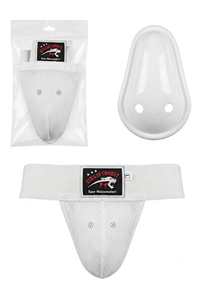 ATILGAN White Men's Kogi,Kuki,Crotch Protector White(Kick Boxing Muay Thai Ta...