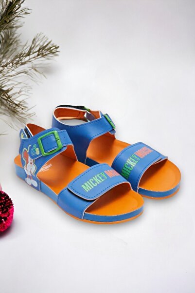 Ponchiq Printed Blue Children's Sandals