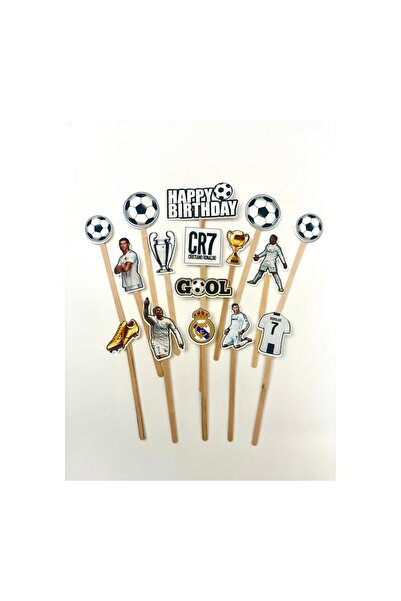 DecoParty Set de decorațiuni pentru tort – Tematică RONALDO CR7, 16 piese, Ca...