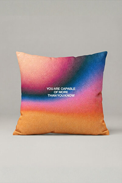 Generic Brand Colorful Gradient Motivational Text Cushion Cover 298 – Capable...