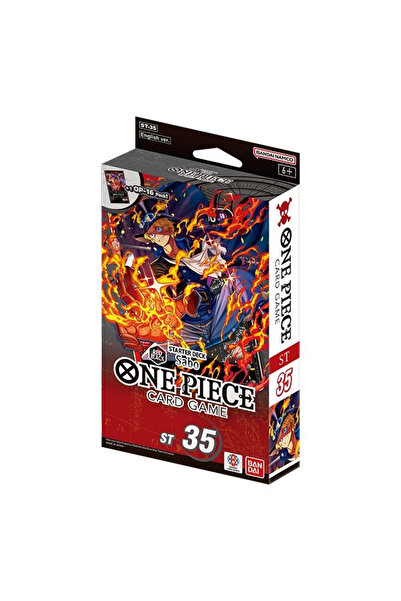 BANDAI Карточна игра One Piece ST-35 Стартов комплект Ред/Блек Сабо