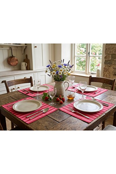 White Alamode Pink American Service Set of 4
