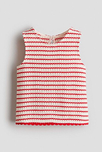 H&M Pointelle-knit cotton top