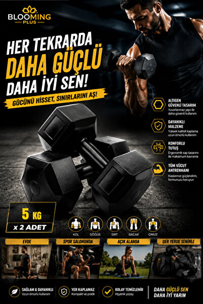 Blooming Plus 5 KG Dambıl Seti x2 Adet ( Toplam 10 KG )