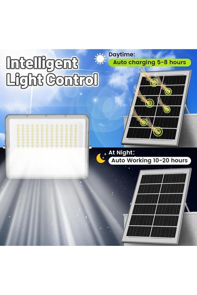 Solar وحده انارة بالطاقه الشمسية بقدرة 300 واط