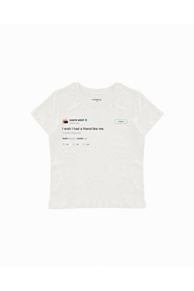 Urbanstadt Kanye West Friend Tweet Baby Tee Crop Tişört