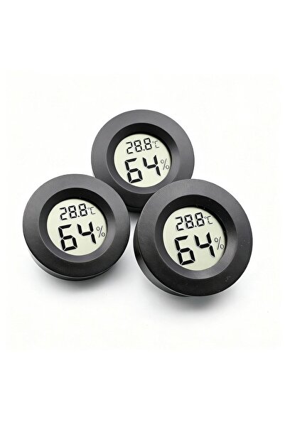 GoodTool Mini Hygrometer Thermometer, 3Pcs Digital Hygrometer Thermometer, Ro...