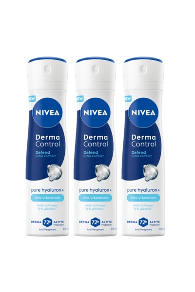 NIVEA Pachet: Spray antiperspirant Derma Control Defend, protecție antiperspi...