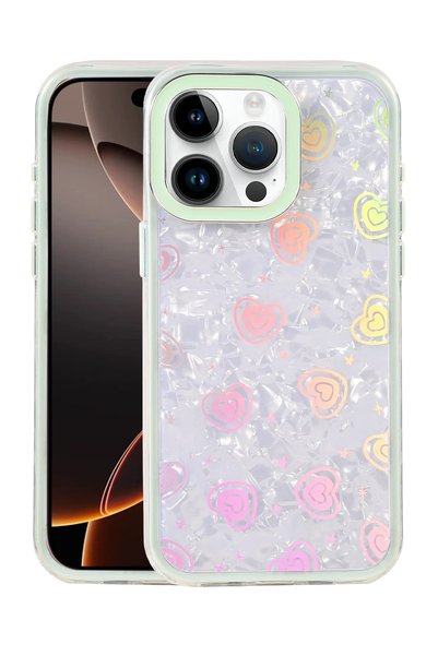 New Face غطاء ACONCEPT لهاتف iPhone 16 Pro Max Lumi Patterned (93121) - أخضر