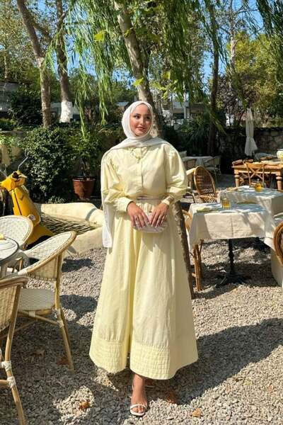 müqofficial Gina Shirt Skirt Set - Yellow