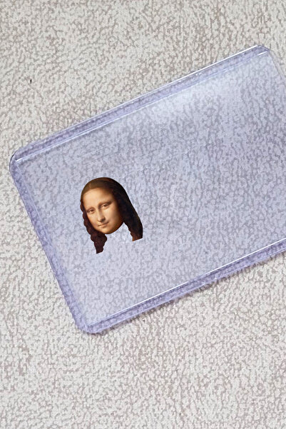 SARANG Mona Lisa Şeffaf Kimlik Kılıfı - Ehliyet, Nufüs Cüzdanı, Okul Kartı, Akbil Kılıfı