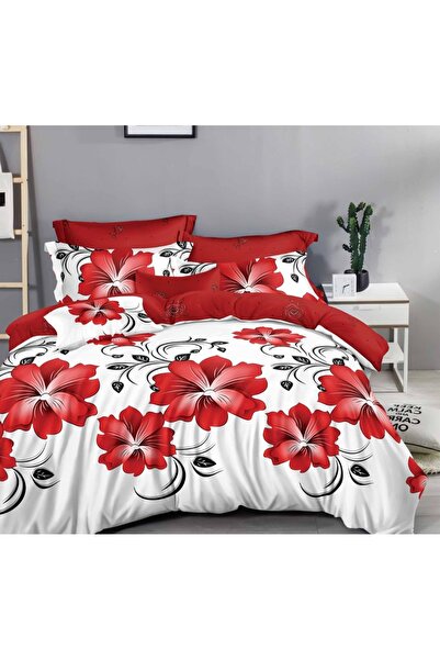 CHIRASO Комплект спално бельо, FINET, 6 части, Еластичен чаршаф 180x200см, Пл...