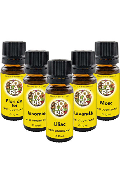Solaris Plant Kit 5 uleiuri aromoterapie Arome Favorite, 5x10ml
