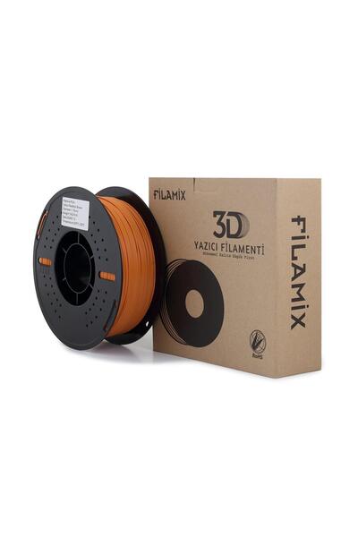 FİLAMİX Pla+ Kızıl Kahverengi Filament 1,75 mm 1 kg Plastik Makara