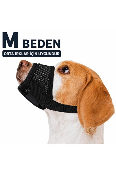valkyrie M Size Dog Muzzle Mesh Breathable Adjustable Velcro Secure Dog Muzzle