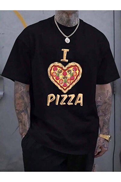 45 BPM تي شيرت صيفي كلاسيكي من القطن 100% بطبعة I Love For Pizza Lover للنساء...