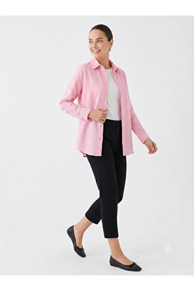 TUĞBA ERGÜL Basic Women's Linen Shirt
