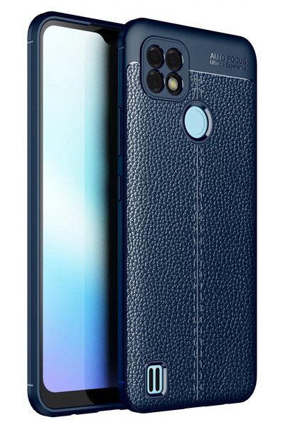 New Face Concepta Realme C21 Case Auto Focus Cover (190944) - Navy Blue