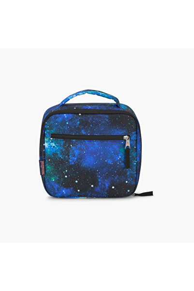 Jansport حقيبة غداء مطبوعة مع جيب معزول حراريًا