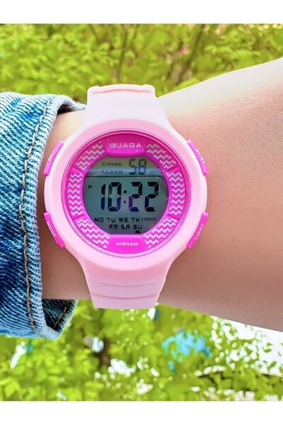 Jaga Digital Girls' Silicone Wristwatch