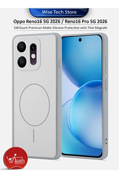Wtech Oppo Reno16 5G 2026 / Reno16 Pro 5G 2026 SilkTouch Premium Matte Silico...