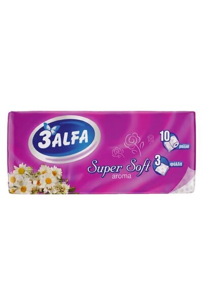 3alfa ΧΑΡΤΙ ΥΓΕΙΑΣ ΑΡΩΜΑΤΙΚΟ 3Φ 108gr. - (10 ΡΟΛΑ)