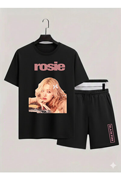 MAGORS Rose from Blackpink K-Pop Printed Cotton Short Sleeved Children's Tshi...