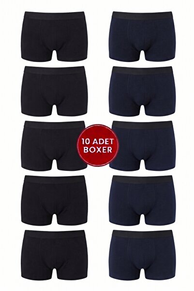 NACAR STORE Pachet de 10 boxeri pentru bărbați, din bumbac, lycra, culori mix...