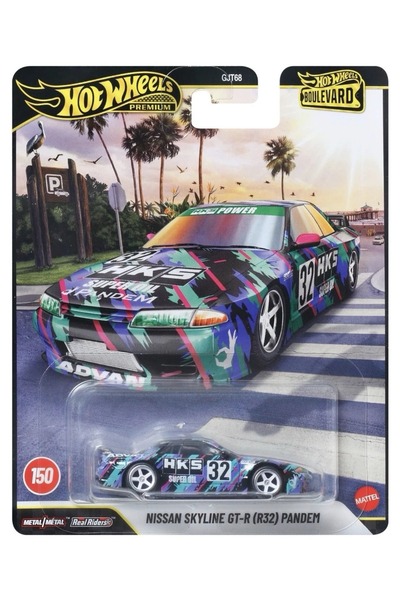 HOT WHEELS نموذج سيارة نيسان سكايلاين جي تي-آر آر32 بانديم إتش كي إس المعدني ...