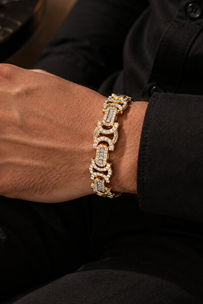 laria jewelry سلسلة هيب هوب مرصعة بالأحجار الكريمة