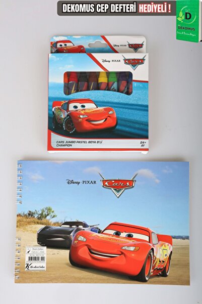 CARS X Dekomus Licensed 8-Piece Crayon and Drawing Pad Set