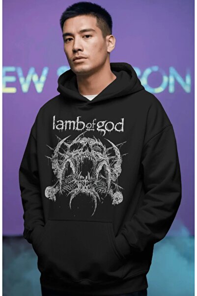 SEVBANO Lamb Of God Ροκ Μέταλ Μουσικό Συγκρότημα Προεκτυπωμένο Unisex Oversiz...
