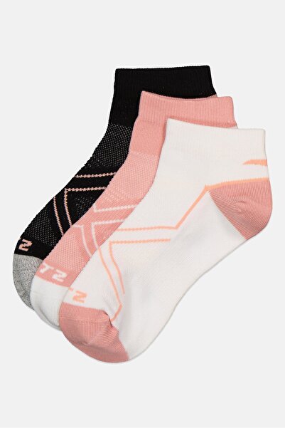Anta Kids Boy 3 Pairs Brand Logo Ankle Socks, Multicolor