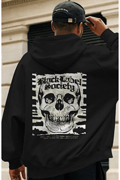 SEVBANO Black Label Society rok metal muzički bend, unisex oversize premium h...
