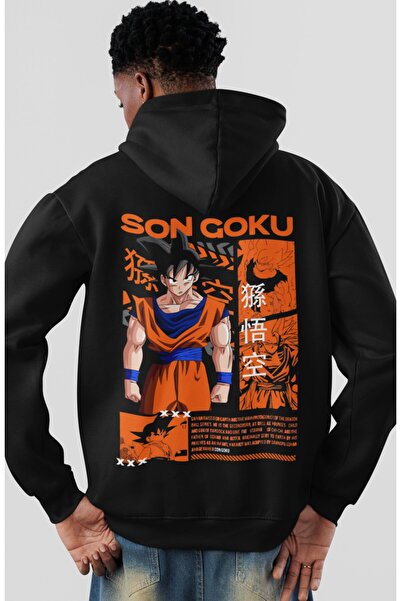 SEVBANO Dragon Ball Son Goku Anime Φούτερ με στάμπα στην πλάτη, Unisex, Overs...