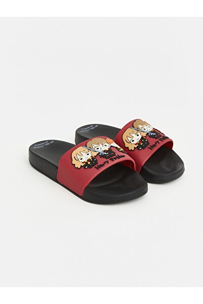 LC Waikiki Lcw Steps Claret Red Harry Potter Printed Boys' Slippers