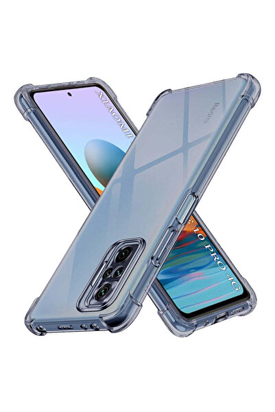 Techsuit Husă pentru Xiaomi Redmi Note 10 Pro, din silicon transparent, rezis...