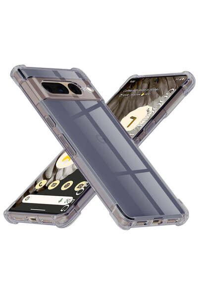 Techsuit Husă pentru Google Pixel 7 Pro, din silicon transparent, rezistentă ...