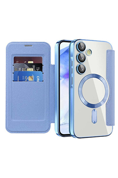 Techsuit Husă pentru Samsung Galaxy A55 5G, SmartMag Book Case, albastru - al...