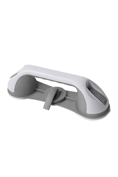 Generic Brand Bară de sprijin pentru baie cu ventuză, alb și gri, 28 cm