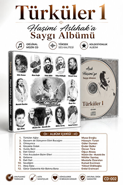 NAVEX Türküler Ağlar Musa Eroğlu Müzik CD Orijinal Albüm Karışık Türk Halk Mü...