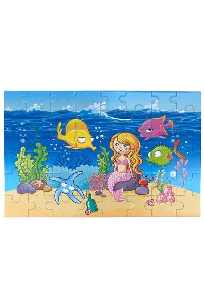 Sunman Puzzle din lemn, Sirena, 48 piese