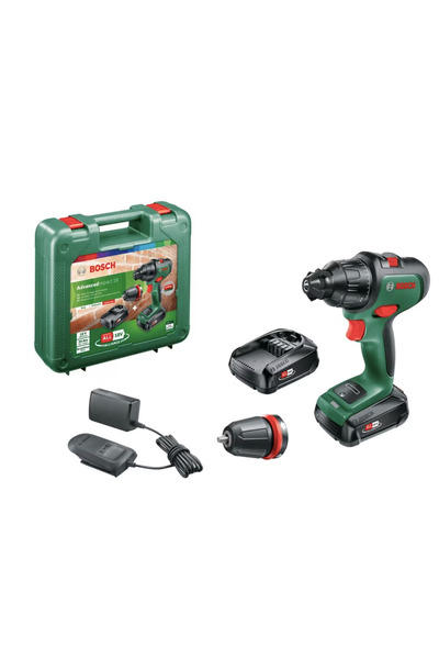 Bosch Masina de gaurit cu percutie cu acumulator 18V, cu baterii 2x Li-ion 1....