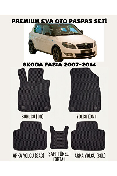 FEYZA OTO SKODA FABİA SERİSİ 2007 - 2014 ARASI ARACA ÖZEL EVA PASPAS TAKIMI 2...