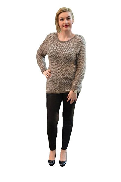 OEM Bluza rafinata, bicolora, de culoare kaki-alb de buna calitate