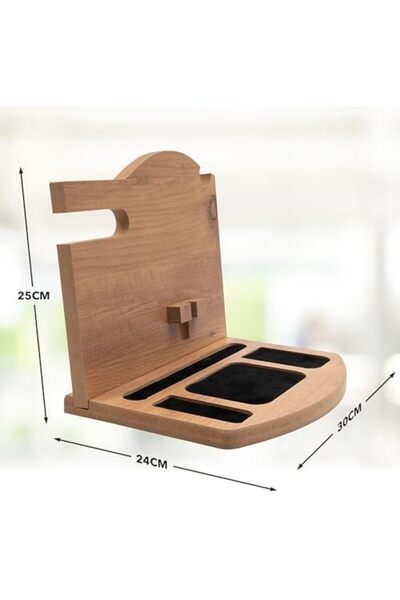 Yıldızan Albemo Pratikoutdoor Organizer, Wooden Desktop Multi-Purpose Organiz...