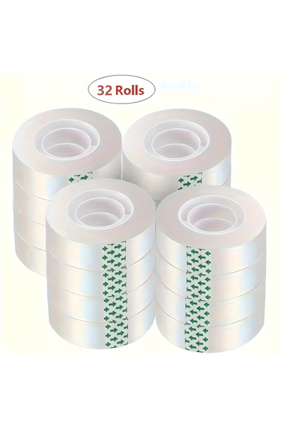 Choice3 1 Pack-32 Rolls YITAPE 6 Rolls Clear Transparent Tape 1.8cm*28M Super...