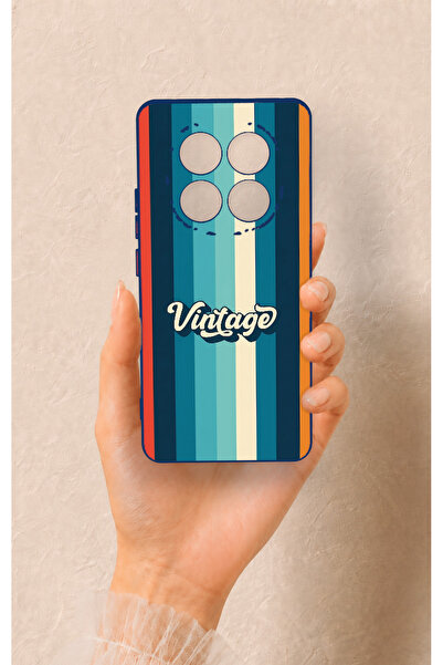 Vip Case Redmi Note 14 Pro 5G Uyumlu Vintage Desenli Silikon Kılıf